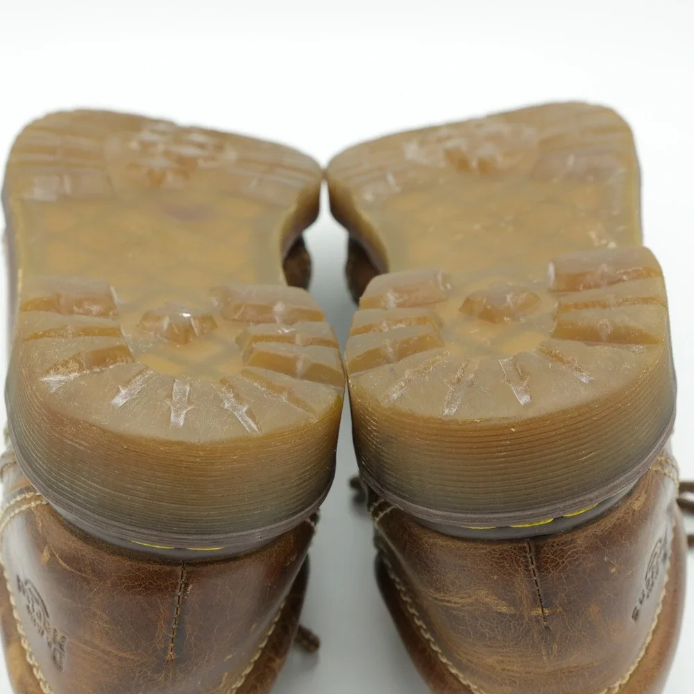 Dr. Martens Keith AW004 Mens 12 Brown Leather Low Top Oxford Shoes AirWair Sole